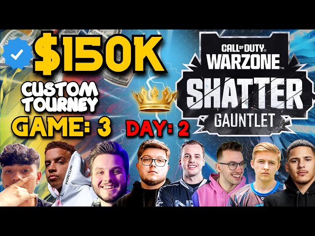 *NEW* $150K Warzone Shatter Gauntlet Customs Urzikstan Tournament / Day: 2 - Game: 3