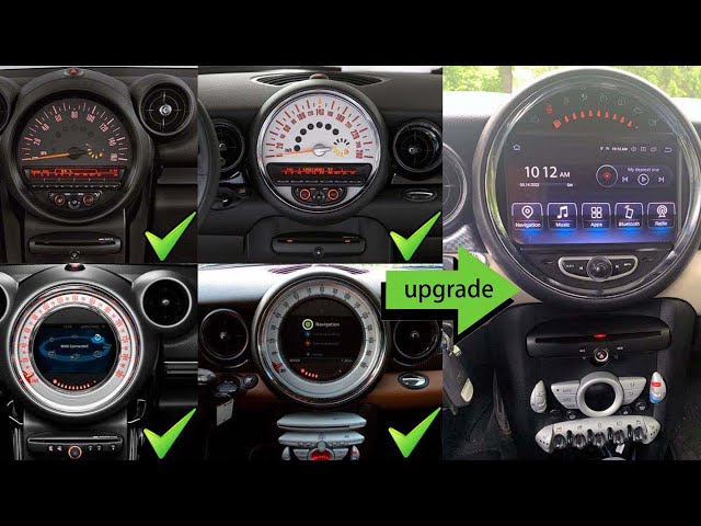 MINI Cooper Aftermarket Radio Upgrade（Unboxing and demonstration of some of the device's functions）