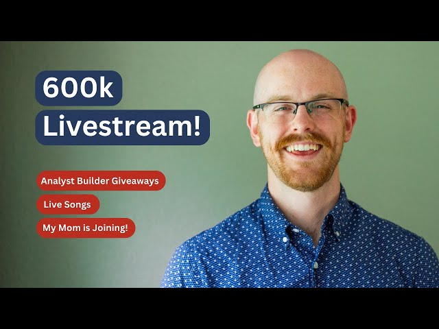 600k Livestream! | Analyst Builder Giveaways | Songs | My Mom is Joining!