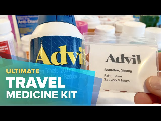 A medicine cabinet in your pocket! One bag travel first aid and EDC medicine kit