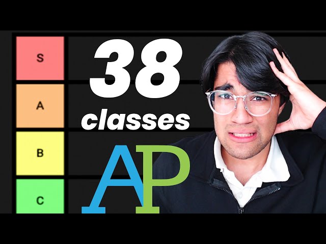 Ultimate AP CLASS Tier Ranking (Guide to Survive CollegeBoard)