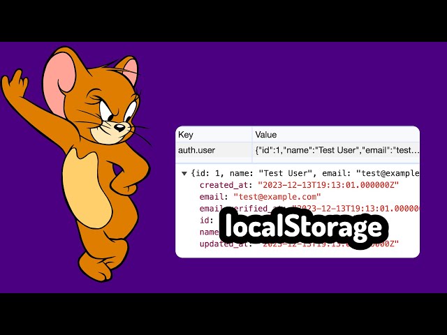 Is that LocalStorage user even authenticated?!
