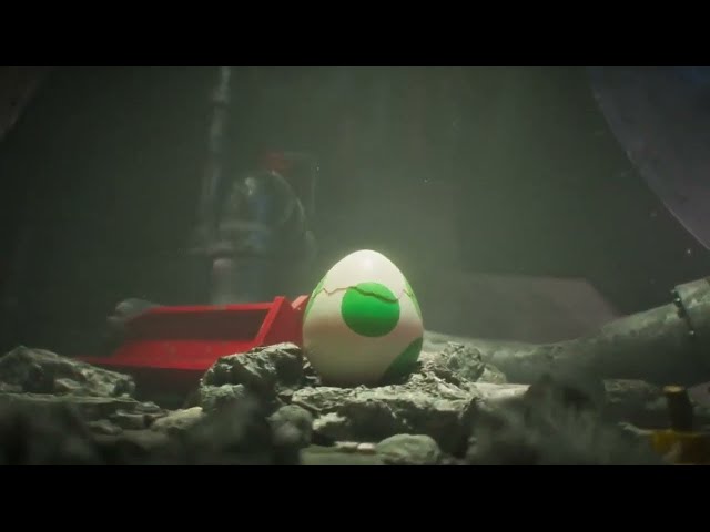 an early leaked yoshi hatching scene for the mario movie 2