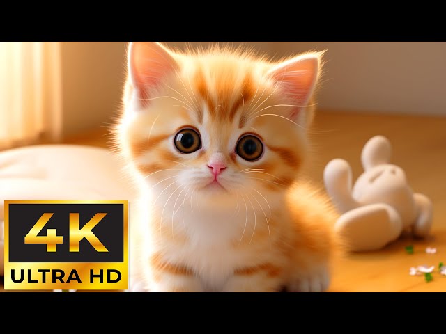 Cute Baby Animals 4K ~ Soothing melodies to heal emotions, Calming music restores the nervous system