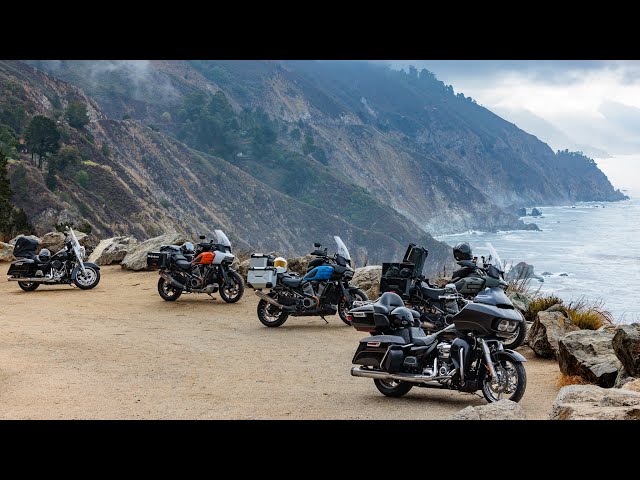 Pacific Coast Highway on a Harley-Davidson