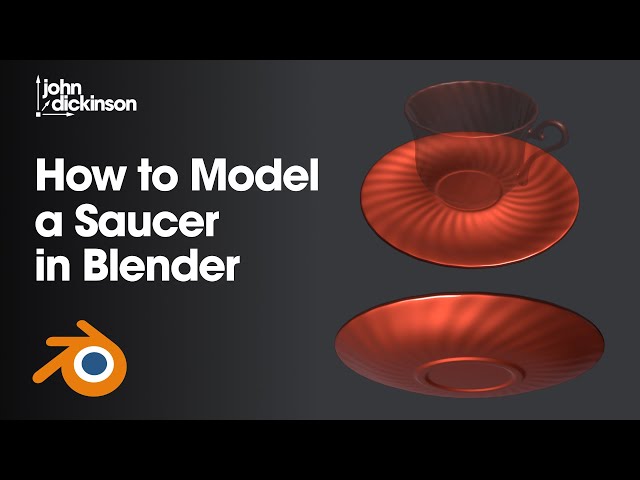 How to Model a Saucer in Blender