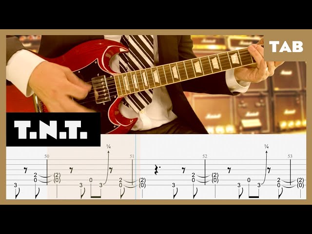 AC/DC - T.N.T. - Guitar Tab | Lesson | Cover | Tutorial