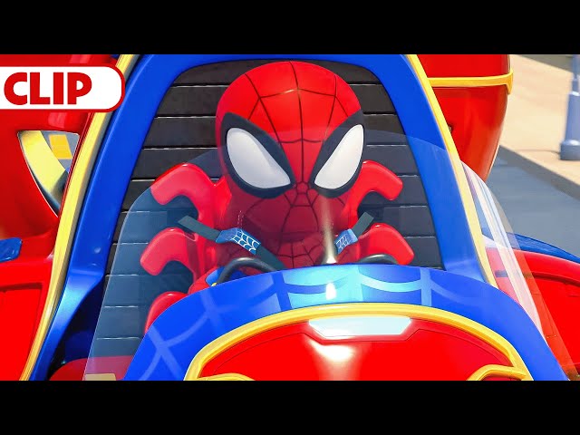 Gobby Controls Cars 🚒 | Marvel's Spidey and his Amazing Friends | @disneyjunior