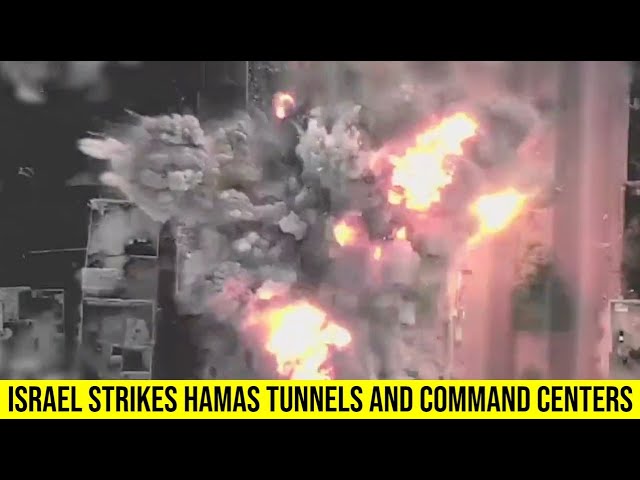 IDF strikes over 100 Gaza targets overnight, destroys underground tunnel and command centers.