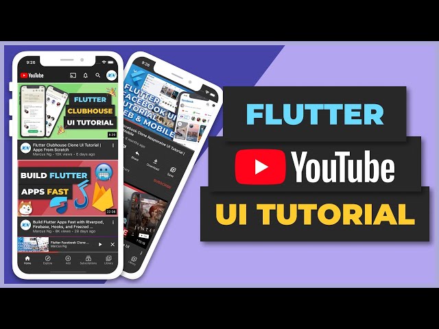 Flutter YouTube Clone UI Tutorial | Apps From Scratch