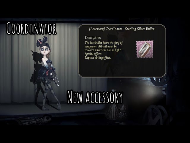Identity V | Coordinator’s New Epic Accessory “Sterling Silver Bullet” Gameplay | Black Swan + Kyoko