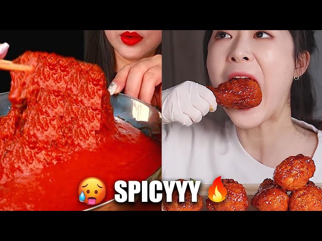 AMERICAN VS KOREAN SPICY EATING CHALLENGES!🌶️