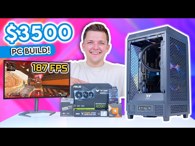 Ultimate $3500 Gaming PC Build 2023! 😆 [RTX 4090 & Ryzen 7800 X3D w/ Benchmarks!]