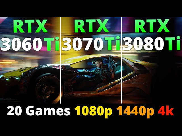 RTX 3060 Ti vs RTX 3070 Ti vs RTX 3080 Ti - Performance Comparison 20 Games 1080p 1440p and 4K
