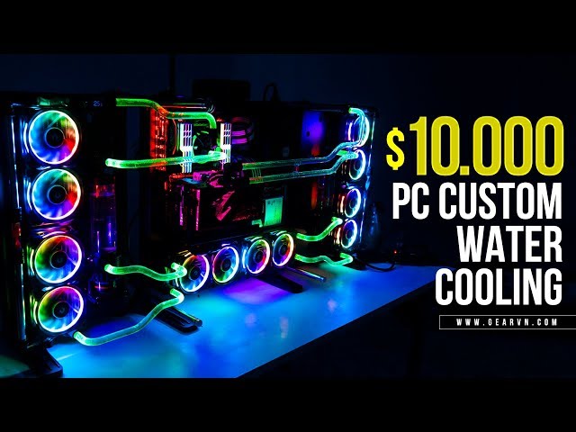 $10000 Watercooling Gaming PC | Thermaltake Core P7 - i9 7900X - SLI GTX 1080 Ti