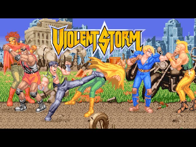 Violent Storm / バイオレントストーム (1993) Arcade - 1 Loop / 3 Players [TAS]