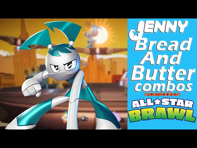 How to play Jenny XJ-9 Bread and Butter combos (Beginner to pro) Nickelodeon all star brawl
