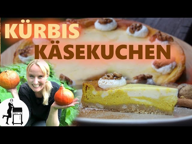 Kürbis Käsekuchen / Pumpkin Cheesecake / einfaches Rezept / Die Frau am Grill