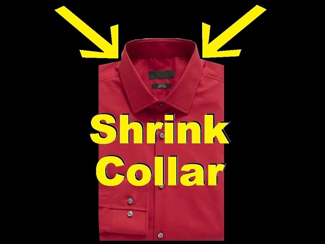 How To Shrink Collar on Dress Shirts & Polos! -Jonny DIY