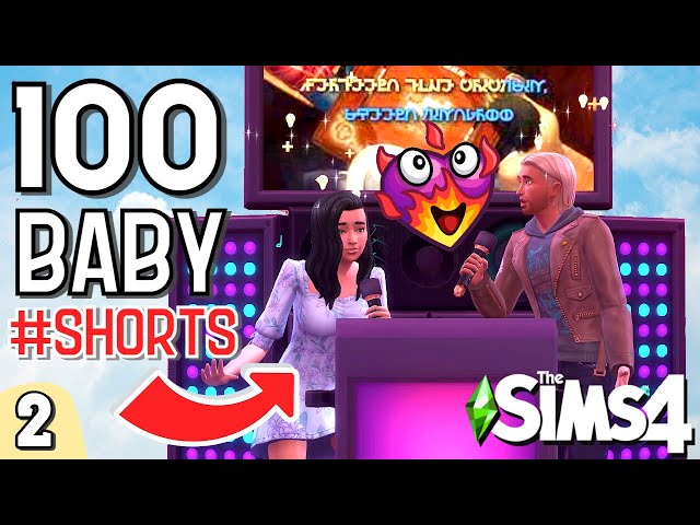 The Absolute Worst First Kiss in The Sims 4: 100 Baby Challenge Ep 2 #Shorts