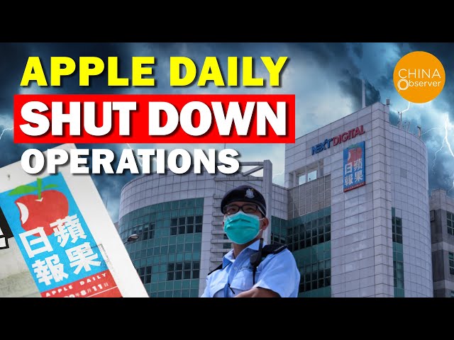 Hong Kong Pro-democracy Newspaper Apple Daily to Shut Down Operations