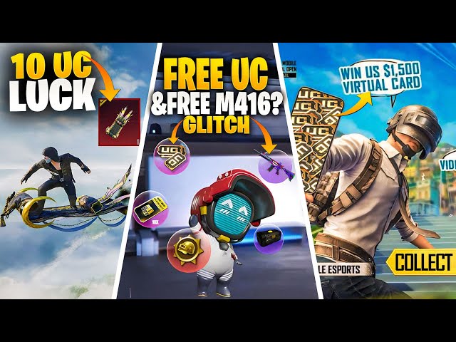 Collect Free M416 And Uc Glitch? | Get Free 1500Usd In Pubgm | 10Uc Luck In New Ultimate Spin