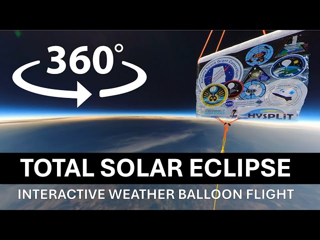 Ultimate Solar Eclipse Experience: 360° Balloon Footage | UAH Space Hardware Club