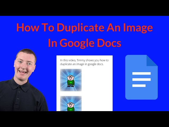 How To Duplicate An Image In Google Docs