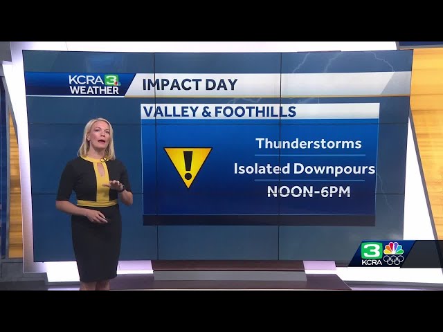 Northern California forecast | Here are rain and thunderstorm impacts expected for April 26