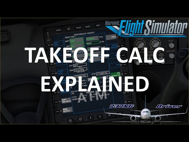 Run your Takeoff Calculation LIKE A PRO - Useful tips and tricks for Asobos new EFB TAKEOFF PERF