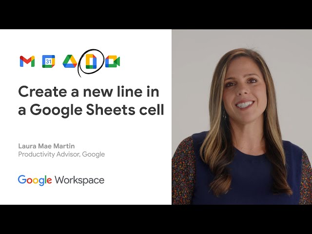 Create a new line in a Google Sheets cell
