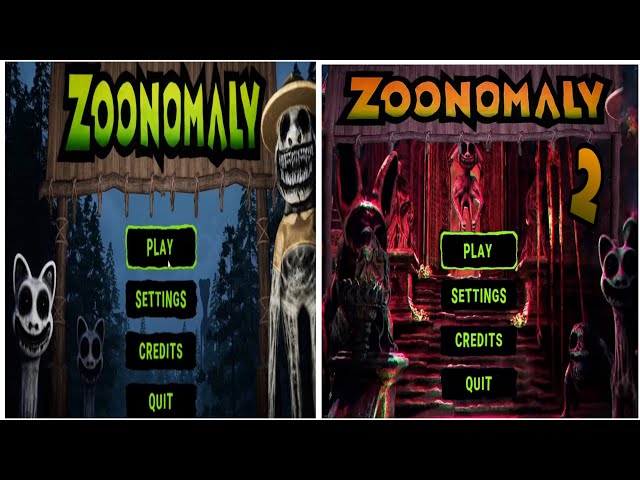 Main Menu Comparison - Zoonomaly Chapter 1 Vs Chapter 2
