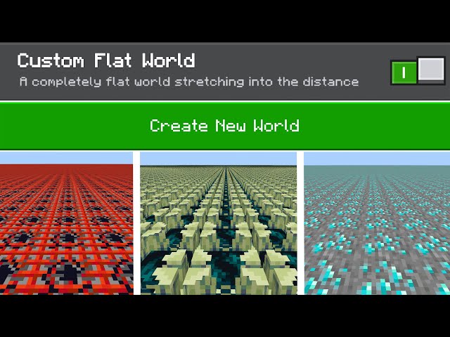 How To Make Custom Super Flat Worlds On Minecraft Bedrock! (void world & single biome worlds)
