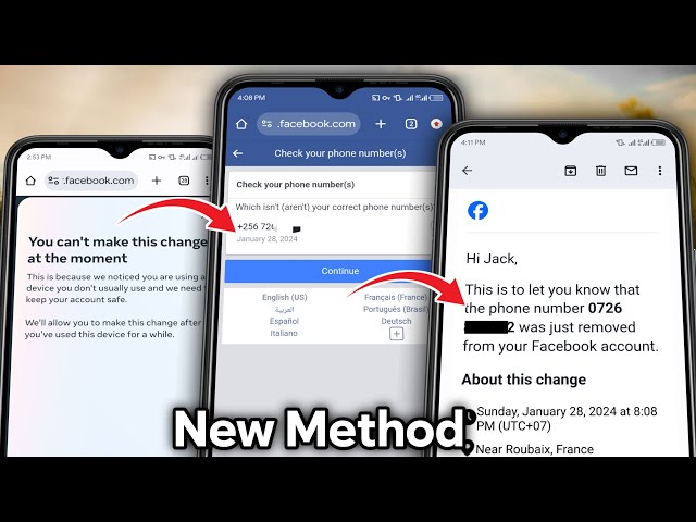 Fix Facebook Number Remove Problem You Can't Make this change at the Moment Facebook Problem 2024