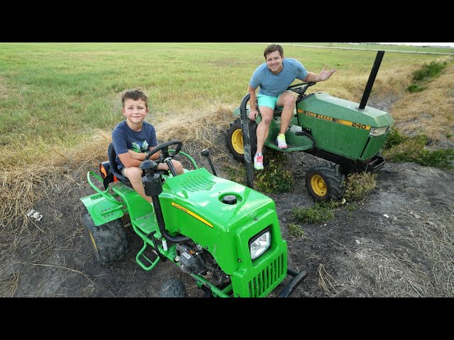 Hudson finds the best kids tractor compilation | Tractors for kids