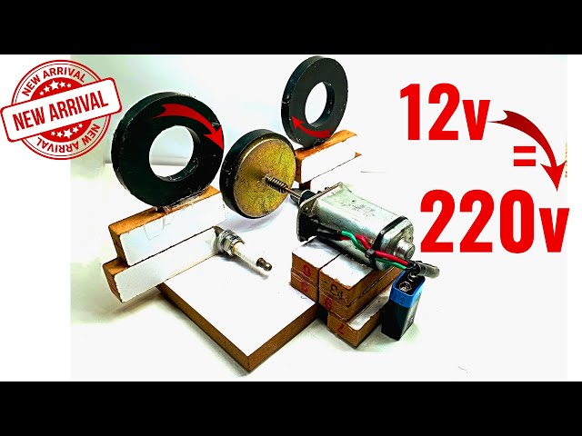Build a Generator at Home That Converts 12V to 220V 💯
