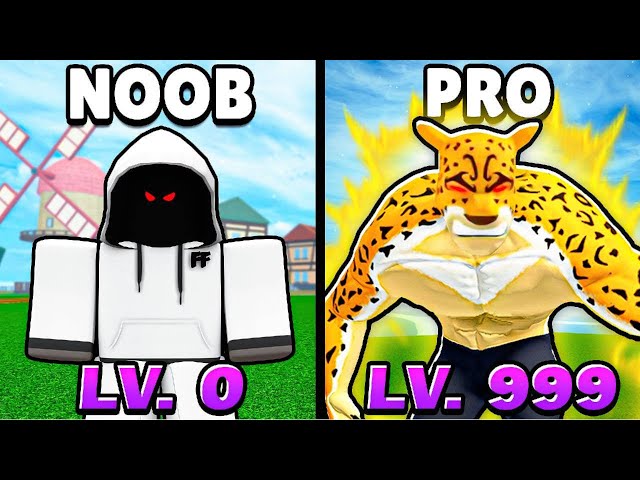Blox Fruits NOOB To PRO Using Only 1 Fruit..