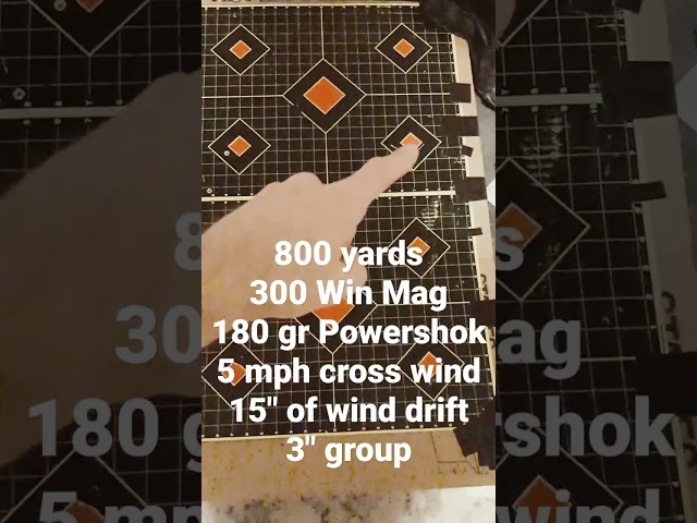 Wind Drift at Extreme Range Example - 800 yards/300 Win Mag