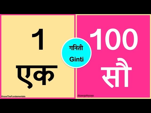 1 se 100 tak counting hindi | 1 to 100 number names in hindi |1 से 100 तक हिंदी में गिनती#1-100hindi