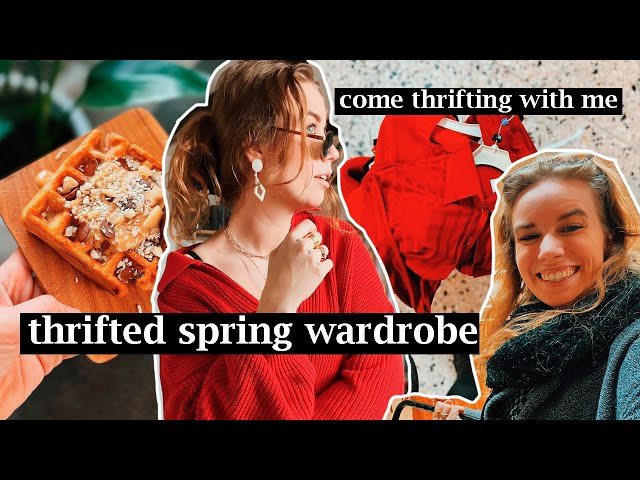 THRIFTING FOR SPRING // updating my spring wardrobe with second hand gold
