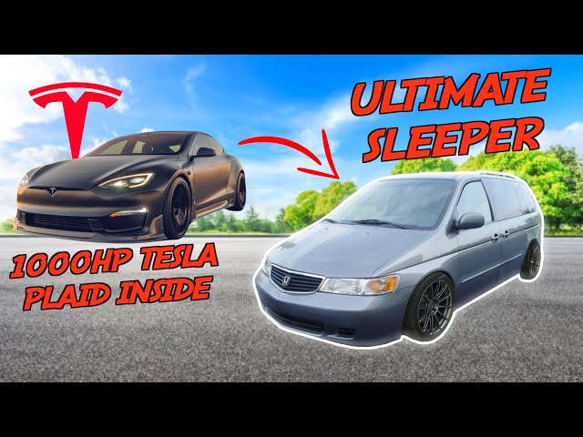 Building The ULTIMATE SLEEPER - A Tesla Swapped Minivan!