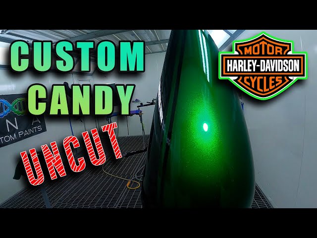 Harley Davidson Respray - Custom Candy Apple Green