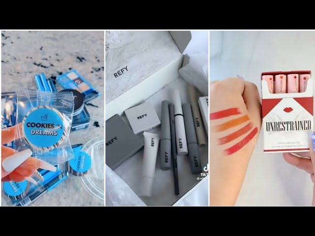 [ASMR] satisfying unboxing makeup 💄 skincare product • tiktok compilation