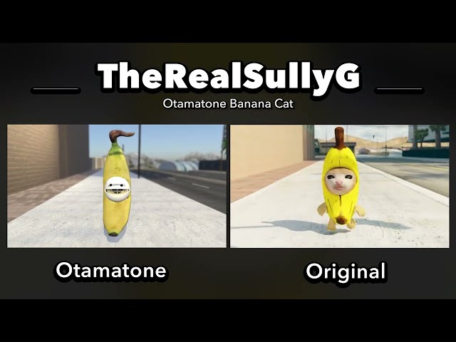 Banana Cat Otamatone (Side by Side Comparison)