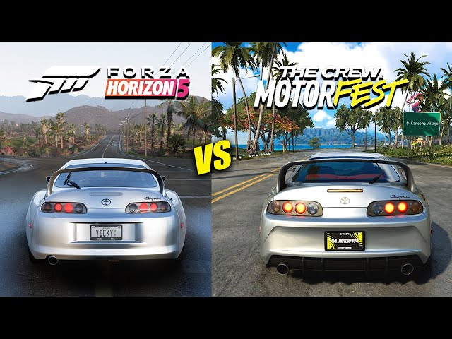 The Crew Motorfest vs Forza Horizon 5 - Toyota Supra MK4 Sound & Graphics Comparison