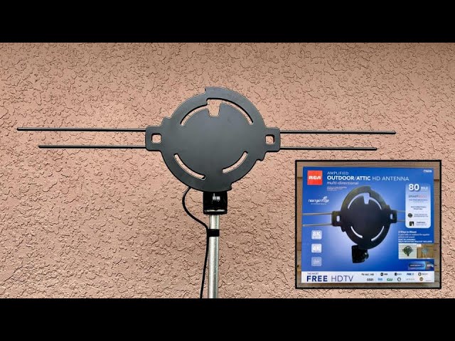 RCA Amplified Outdoor/Attic 'Spiral' HD TV Antenna Review Low VHF, High VHF and UHF Model ANT860EV