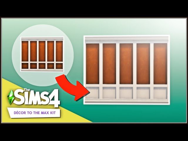 How to fill in the bottom of the new wall panels/wainscoting - The Sims 4 Decor to the Max Kit