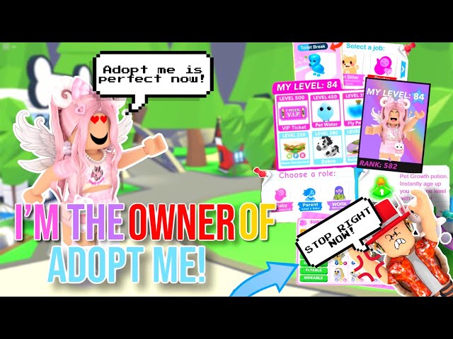I Became The OWNER Of Adopt Me For 24 Hours! *Crazy*