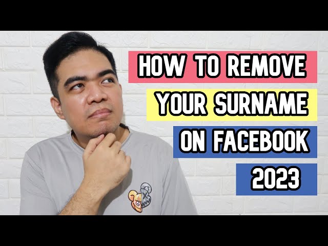 How to Remove Last Name on Facebook | One Name on Facebook 2023