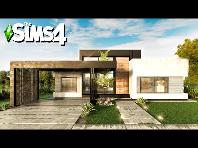 Desert Luxe Cliff Home for a Bitcoin Bro 🤑 ~ Curb Appeal Recreation: Sims 4 Speed Build (no CC)